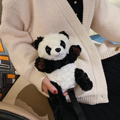 Cute Plush Panda Mini Shoulder Bag